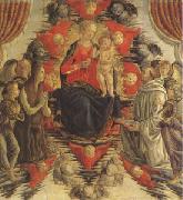 Francesco Botticini The Virgin and Child in Glory with (mk05) oil painting on canvas